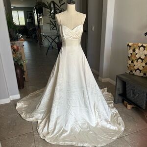 Couture Strapless Wedding Gown with Bustle
